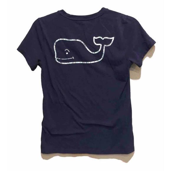 Vineyard Vines Women’s XS Navy Blue Tshirt Front Pocket - Picture 1 of 4